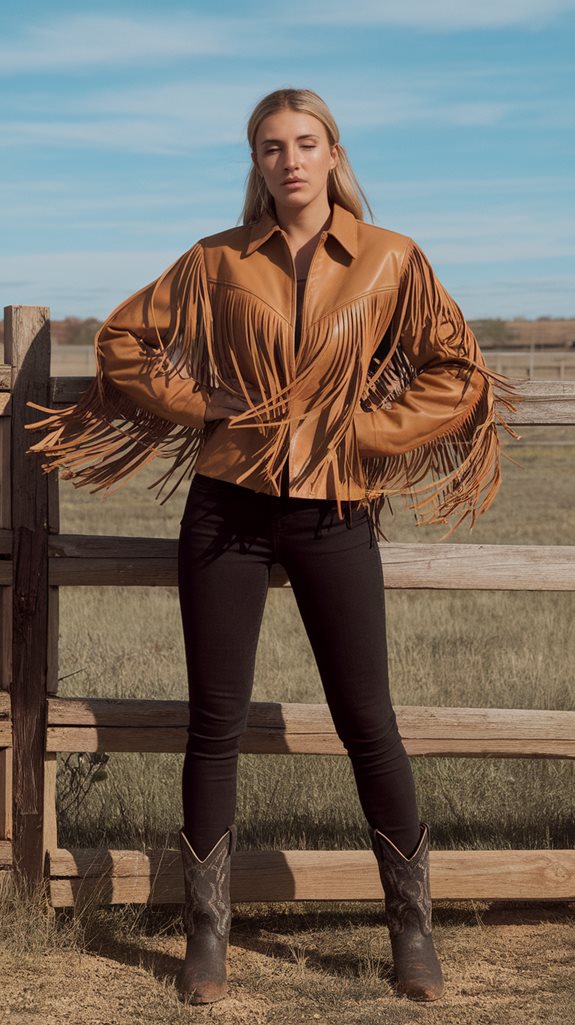 fringe jacket with jeans