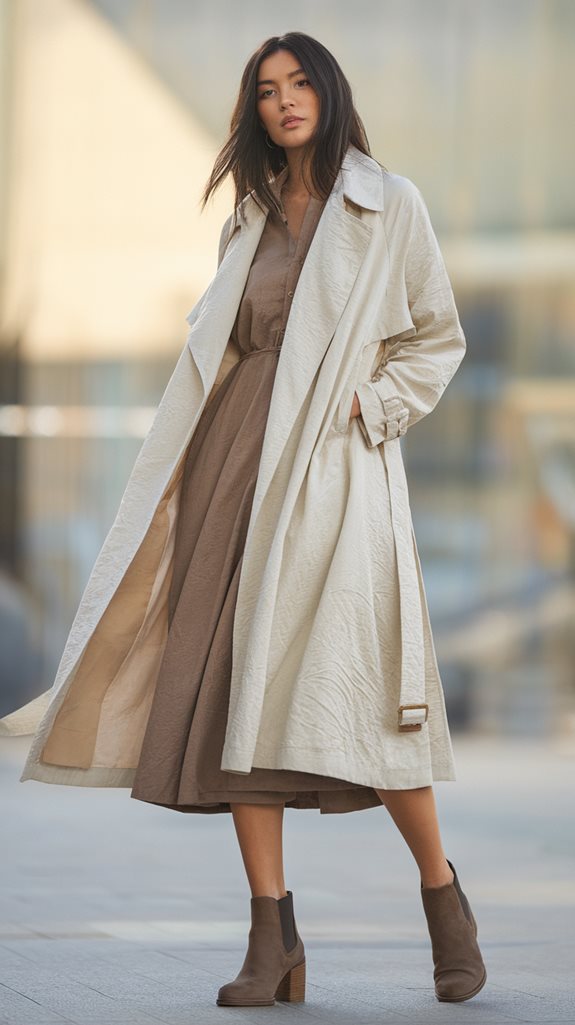 light trench coat style