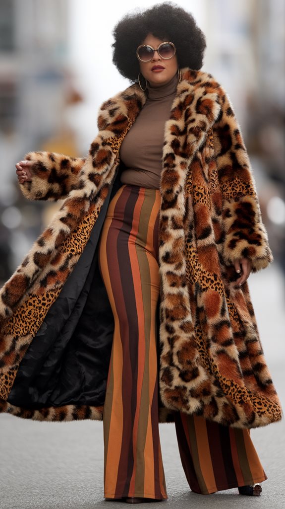 stylish animal print outerwear