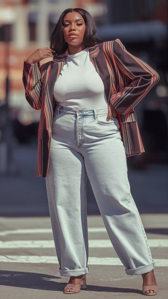 stylish blazer with jeans