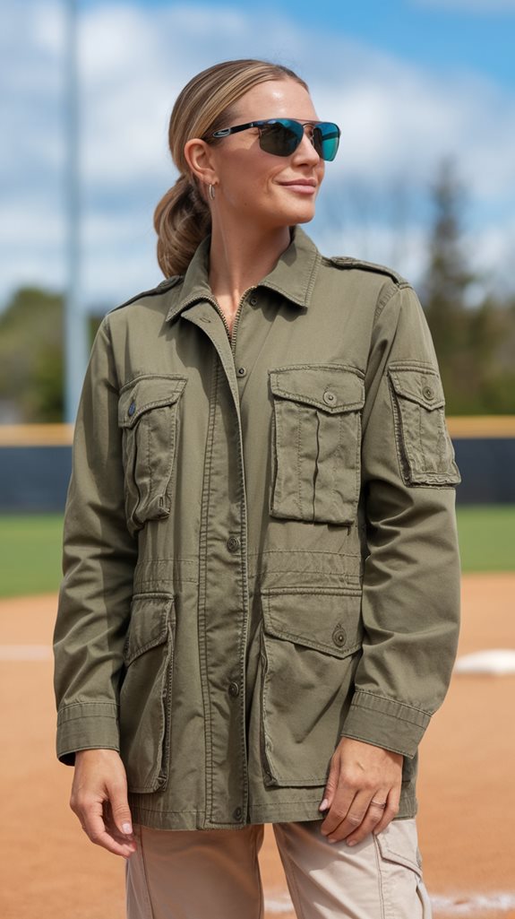 stylish utility jacket ensemble