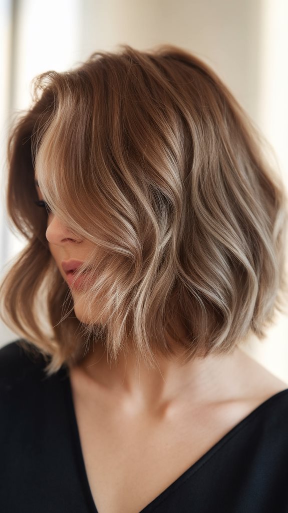 stylish wavy bob hairstyle