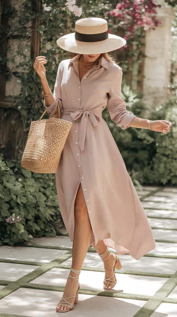 versatile button down shirt dress