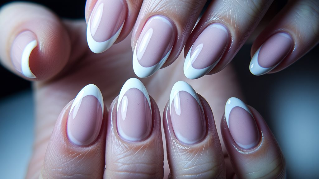 elegant almond shaped manicure