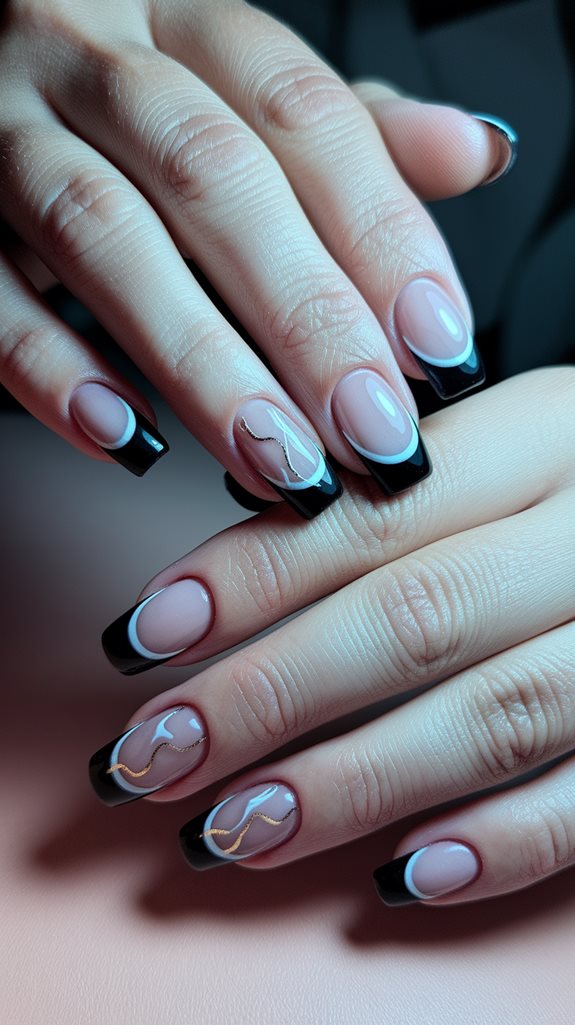 abstract art with black tips