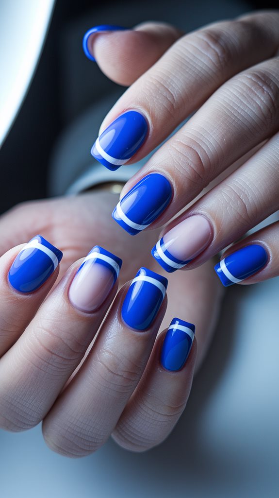 azure and white combination