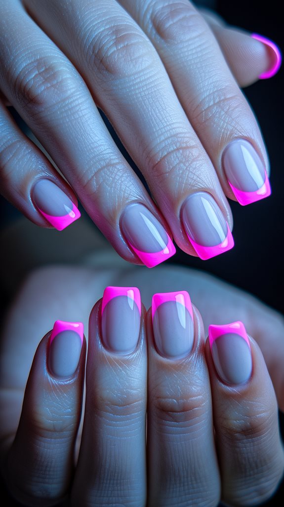 bold neon pink style
