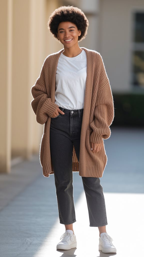 casual layered outfit choice