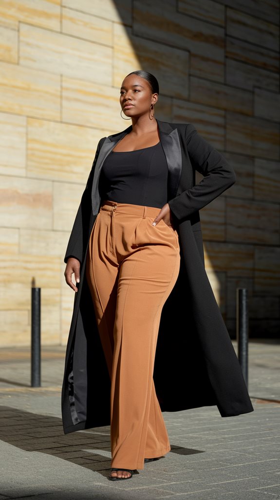 chic blazer and trousers