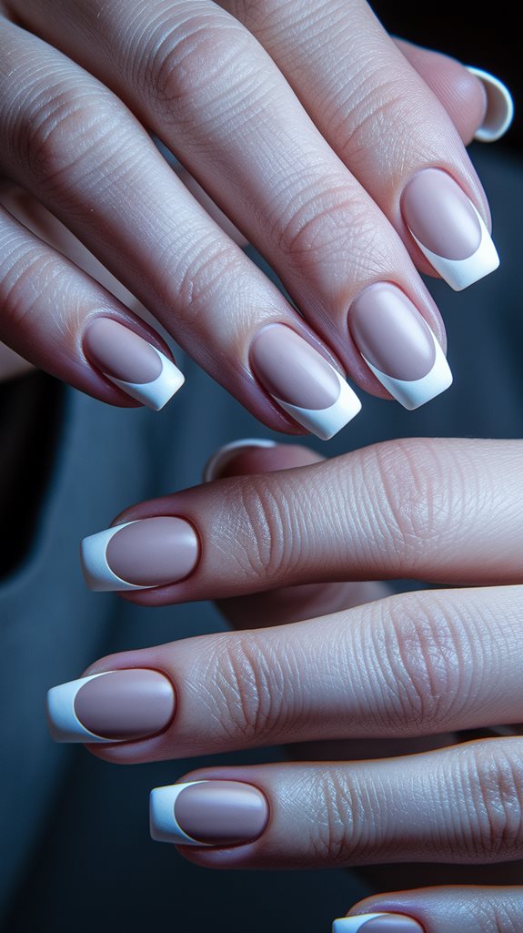 chic matte nail design