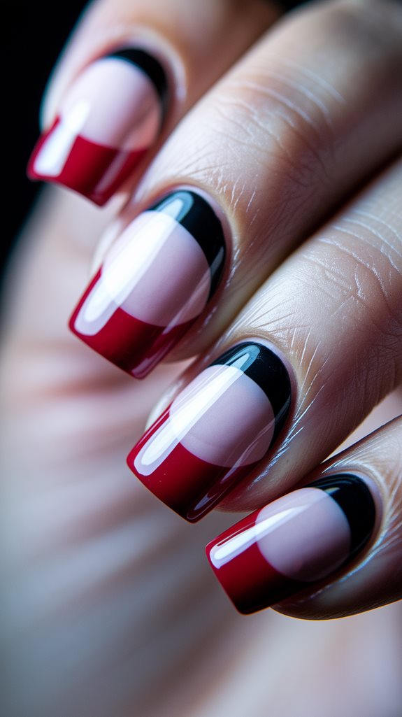 crimson and ebony pair