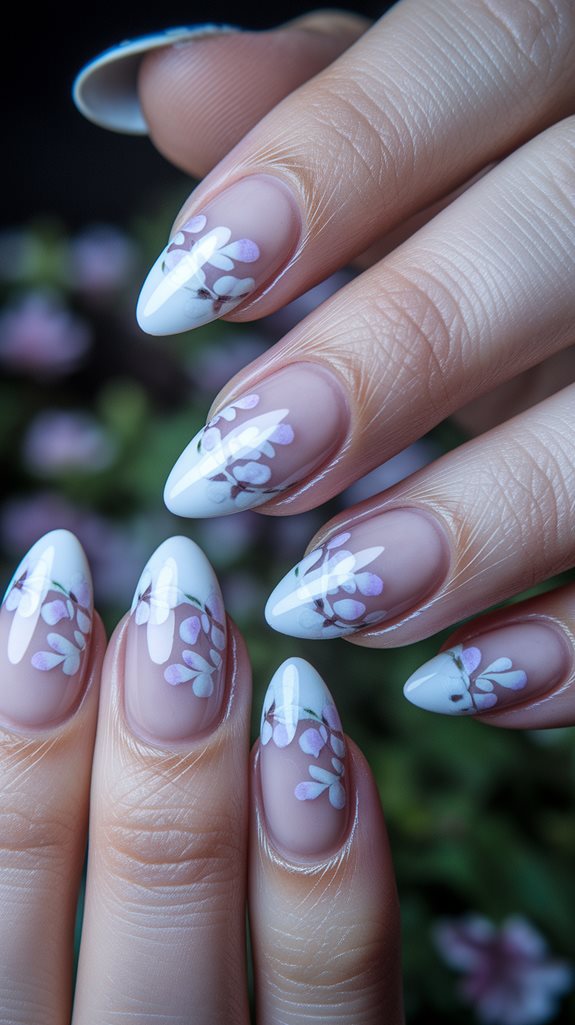 decorative floral nail design