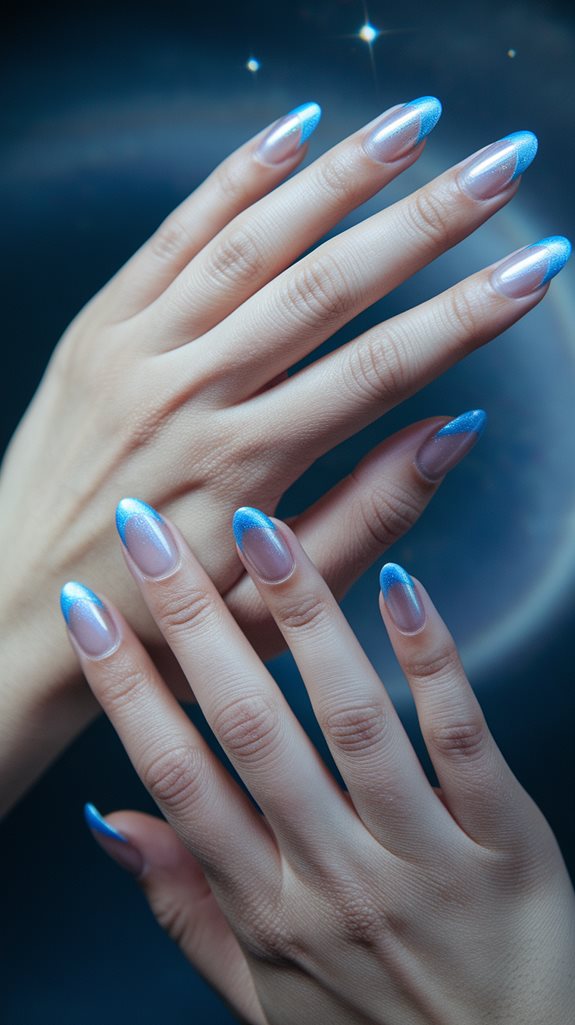dreamy celestial blue skies