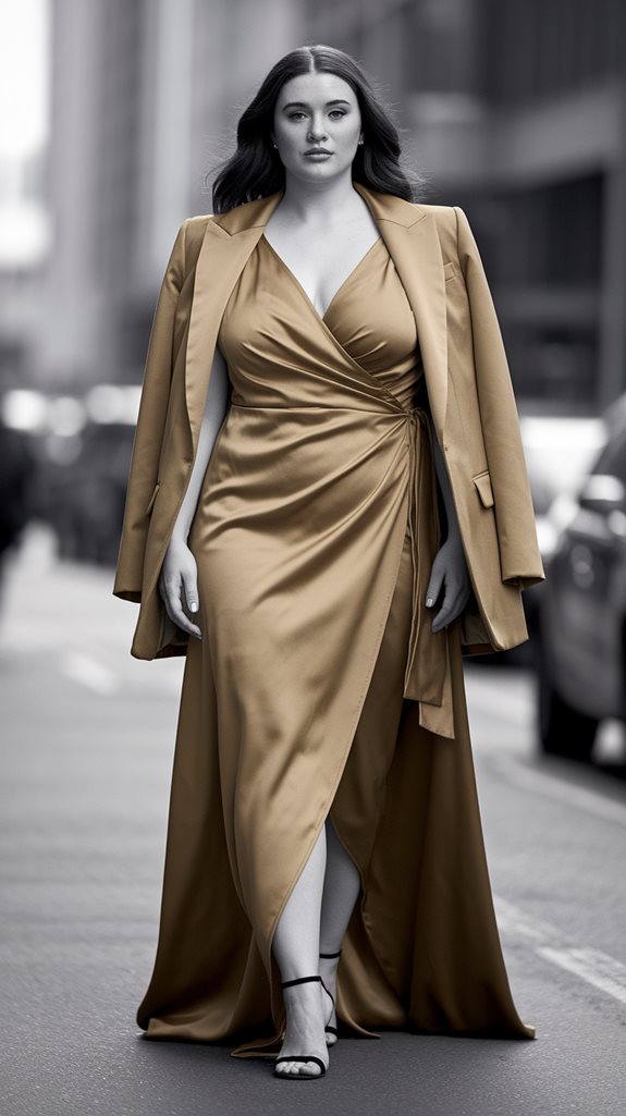 elegant layered outfit choice