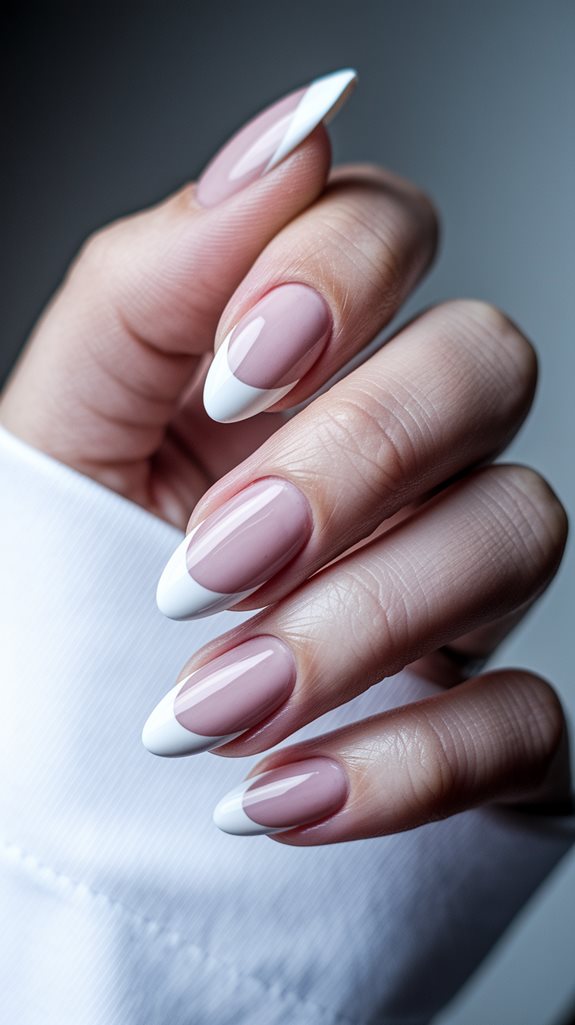 elegant manicure with contrast