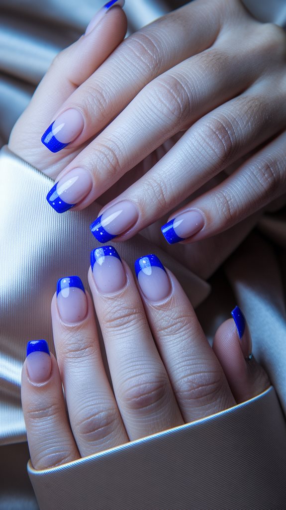 elegant royal blue attire