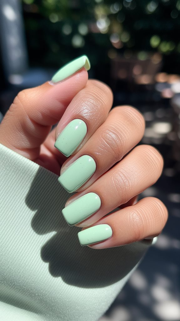 refreshing minty cocktail hues