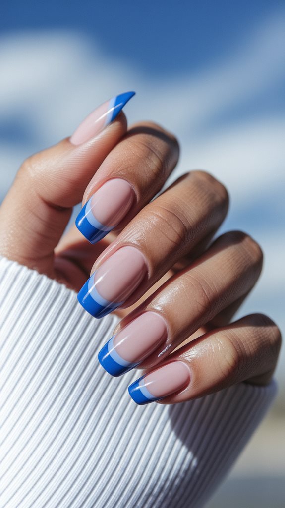serene azure sophistication displayed