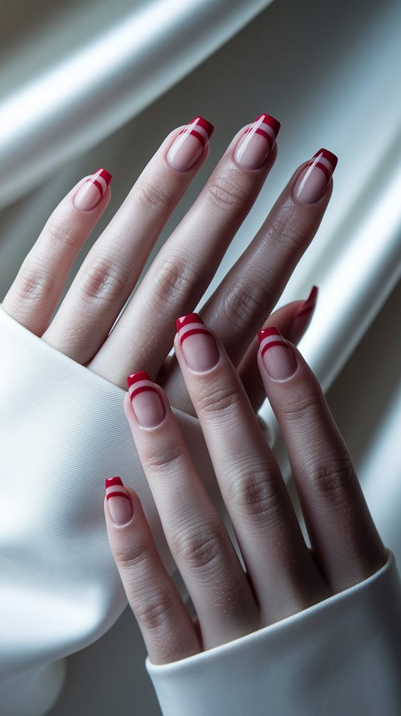 simple red line design