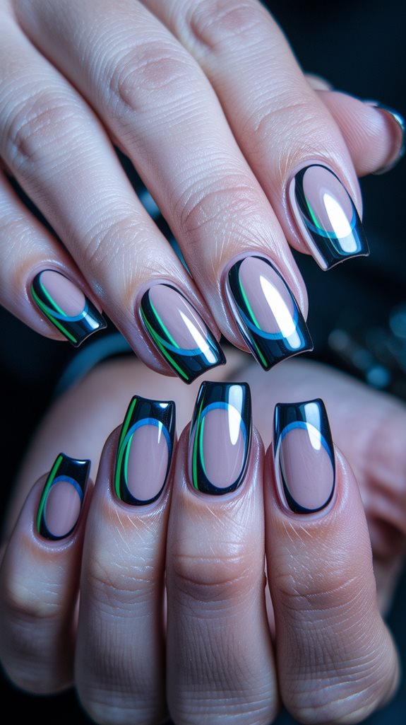 sleek modern chrome accents