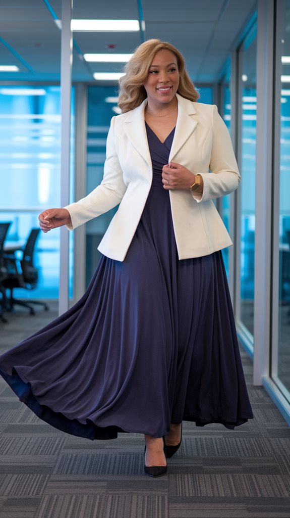 stylish maxi dress ensemble