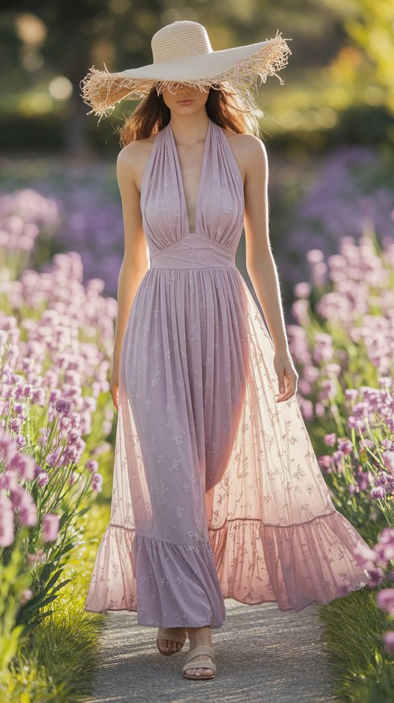 sun kissed halter dress ensemble