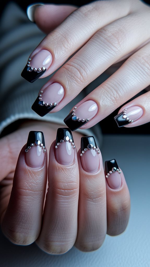 three dimensional black accents