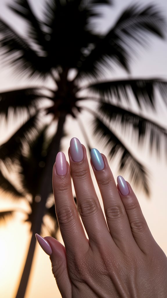 tropical palm tree outlines