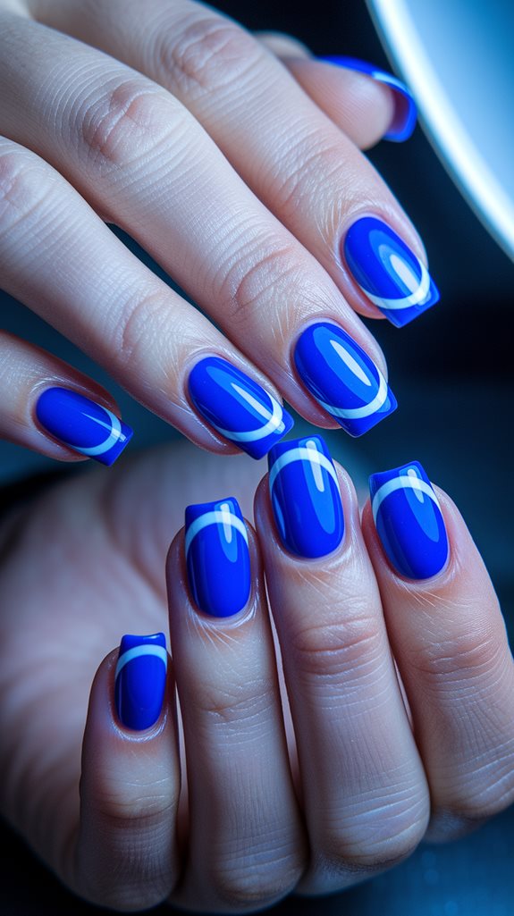 vibrant electric blue energy