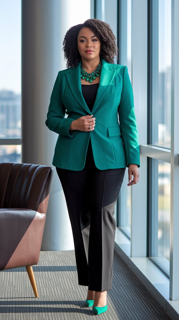 vibrant power suit style