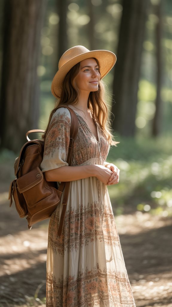 boho maxi dresses camping style