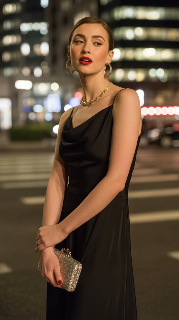 chic lbd with accessories