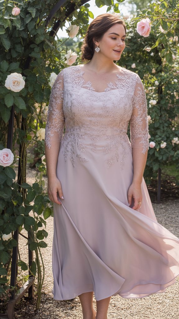 chic tea length dress elegance