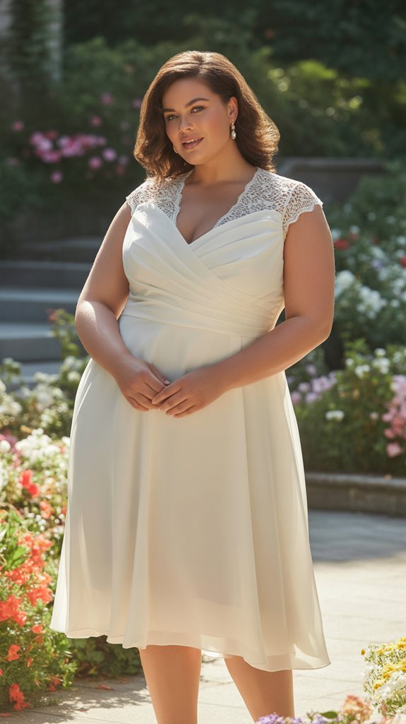 elegant daytime wedding attire