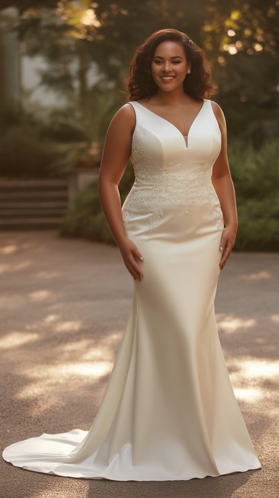 elegant plus size sheath dress