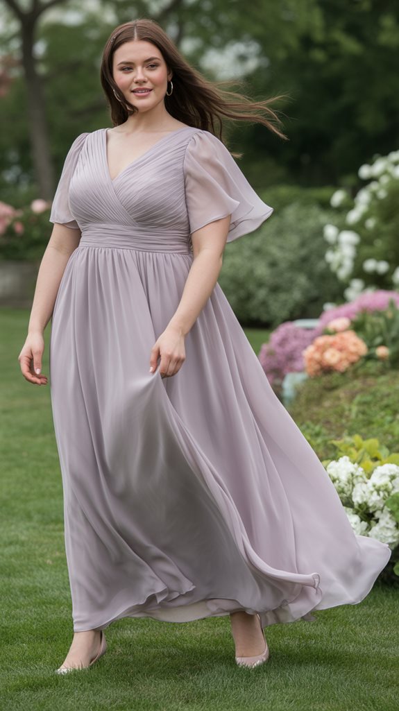 flattering plus size wedding attire