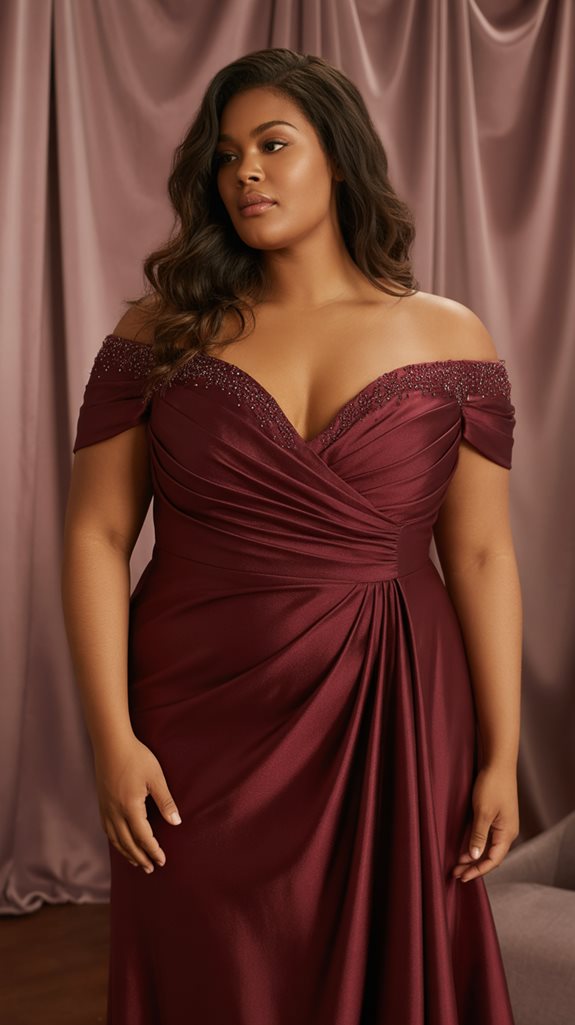 off the shoulder fashion statement