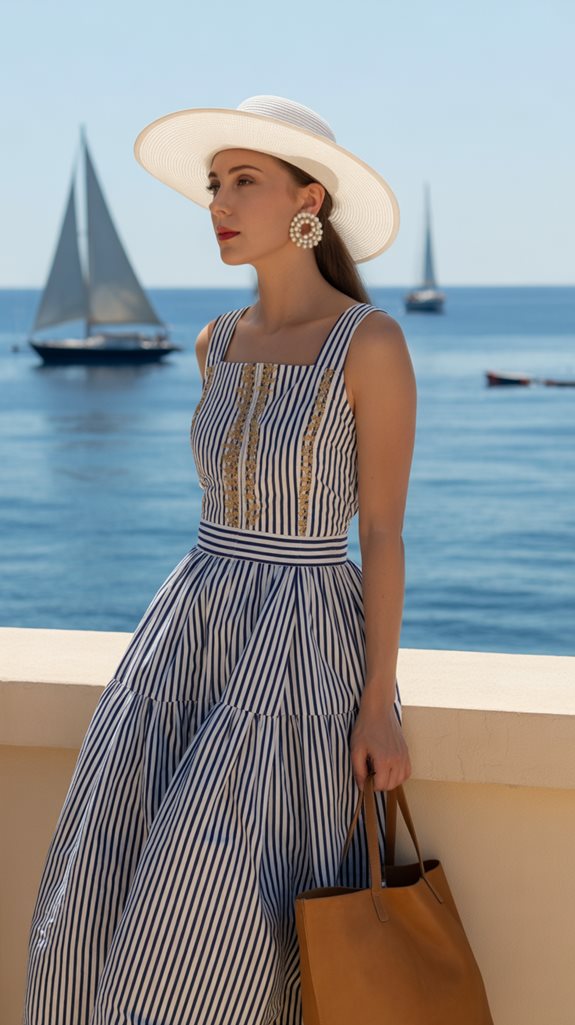 contemporary nautical stripe style