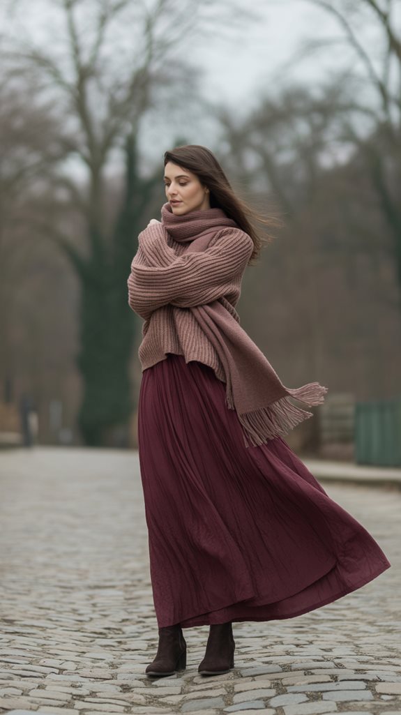 cozy layered knitwear styles