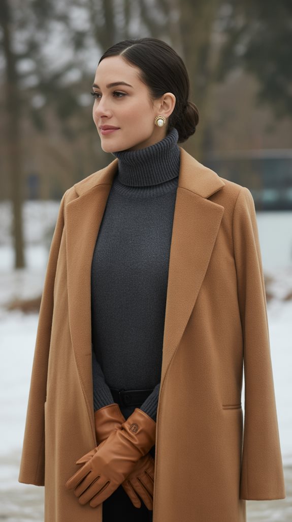 elegant warmth with turtlenecks