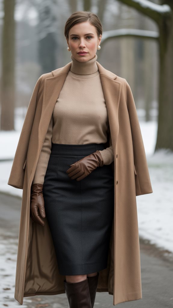 elegant winter pencil skirts