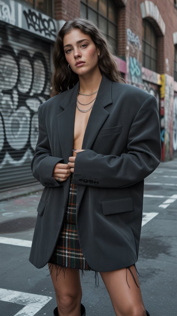 modern oversized blazer styling