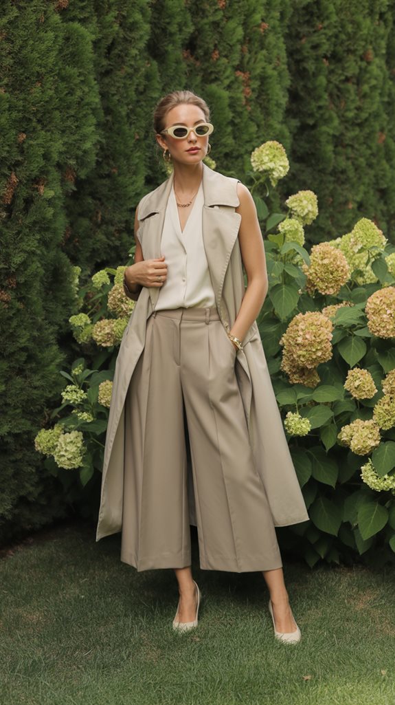 sophisticated summer layering ensemble