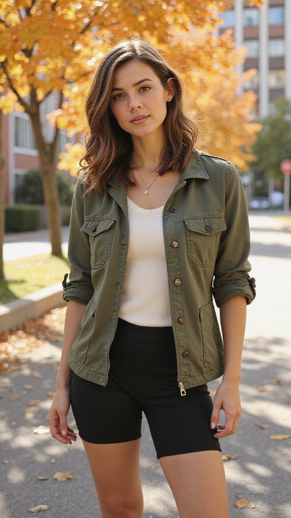 athletic chic layering ensemble