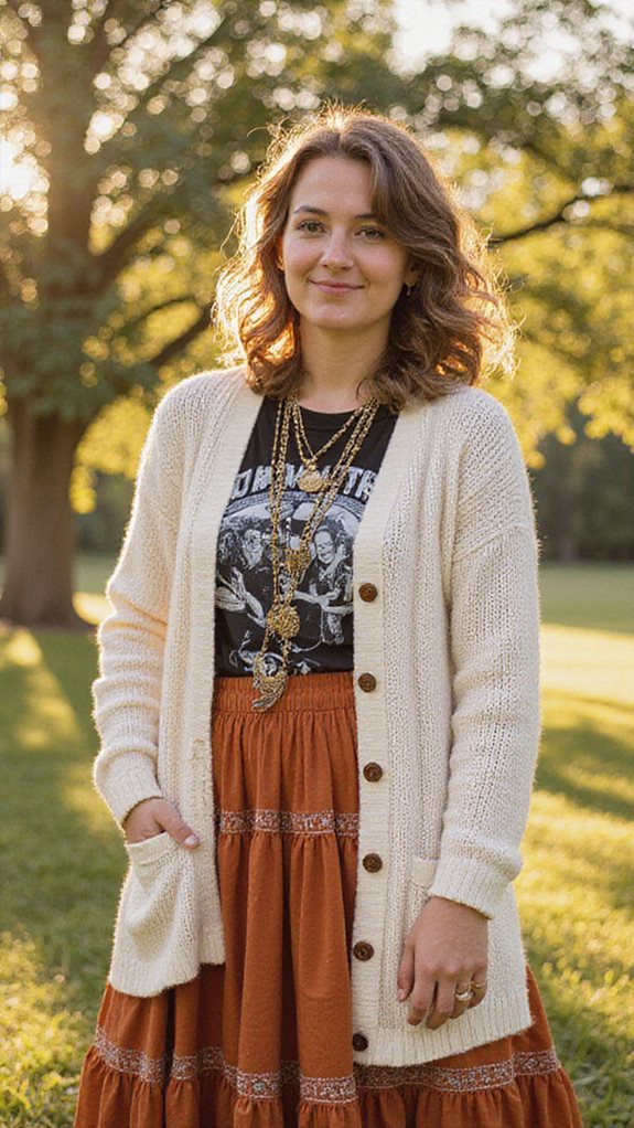boho casual chic ensemble