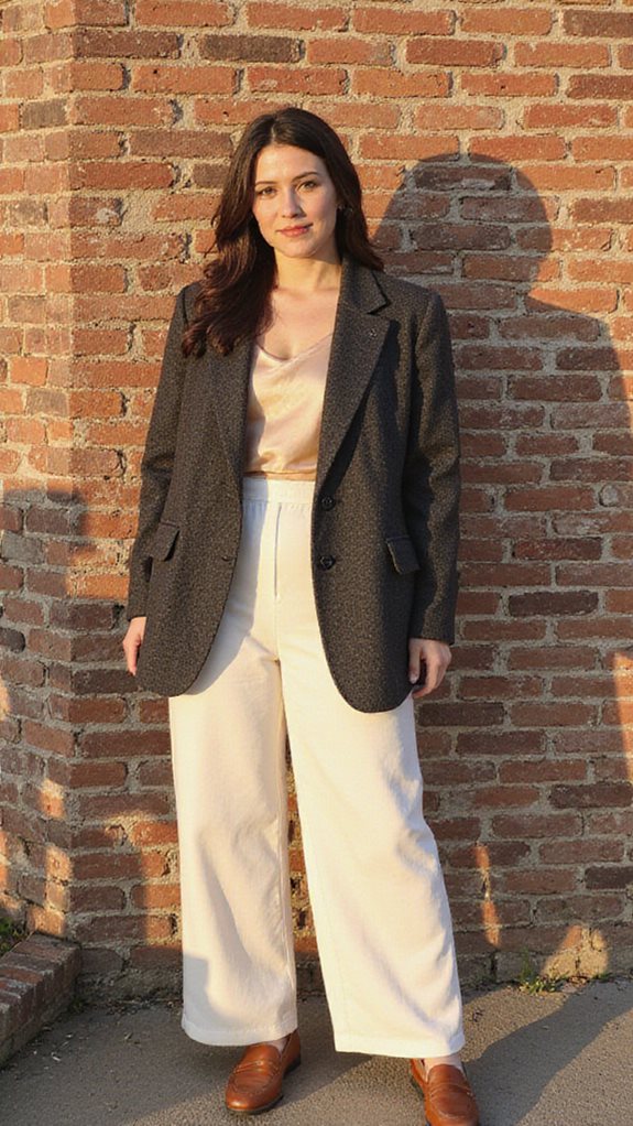 chic blazer and trousers