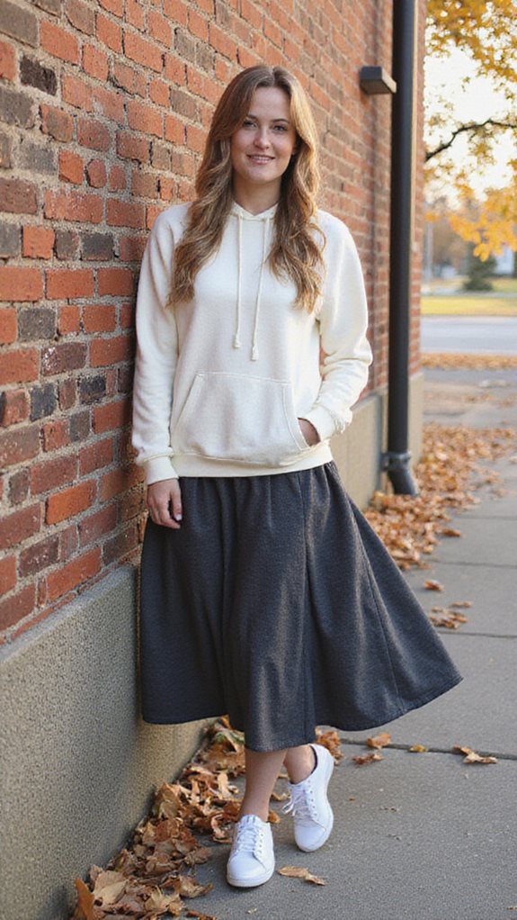 chic pullover hoodie outfit