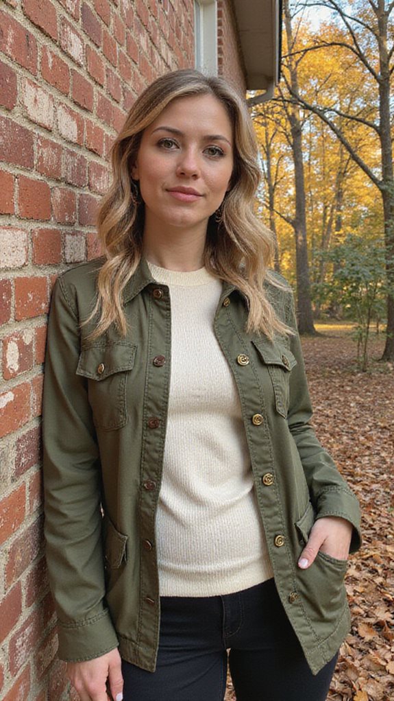 chic utility jacket pairing