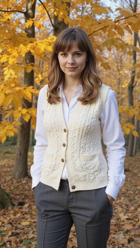 polished preppy layering style