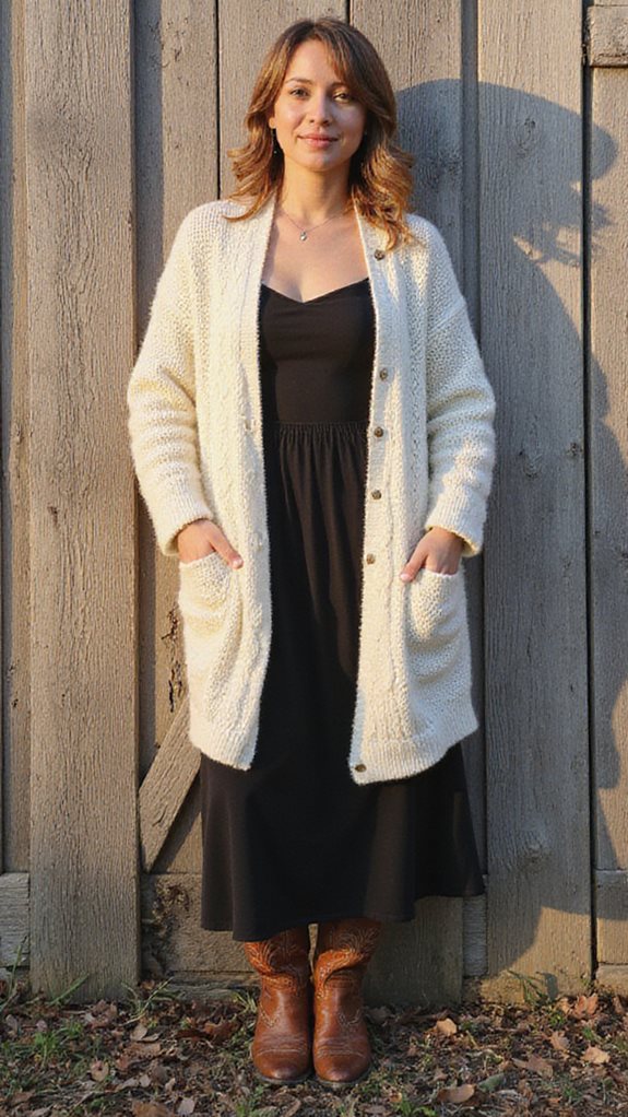 sophisticated fall layering outfit